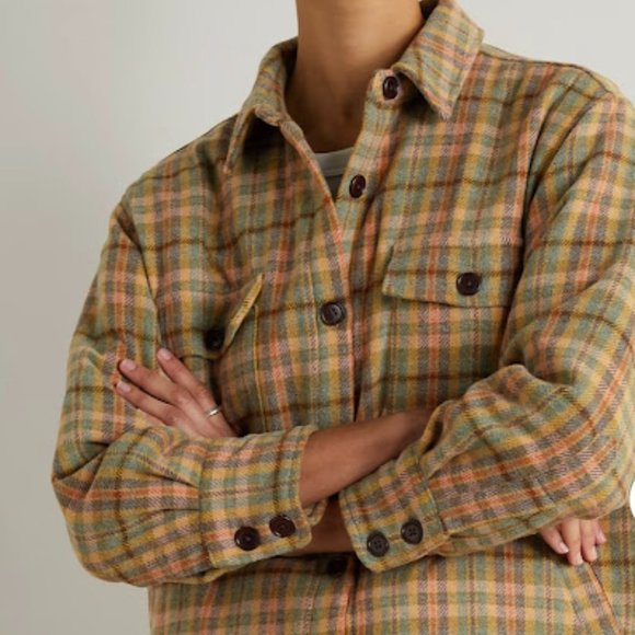 THE GREAT State Park Plaid Flannel Jacket - Picture 1 of 14